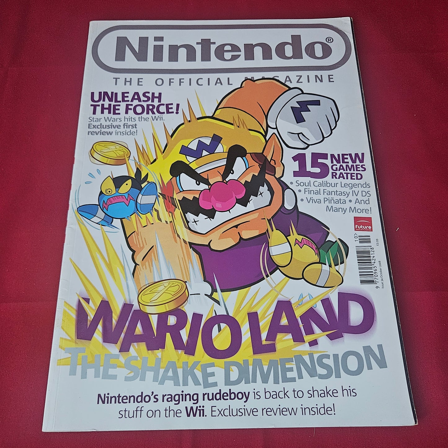 Nintendo Official Magazine October 2008 (1430) Wario Land Star Wars Final Fantasy IV Wii DS