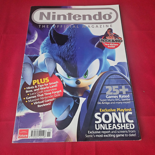 Nintendo Official Magazine November 2008 (1430) Sonic Unleashed Super Mario RPG Rock Band