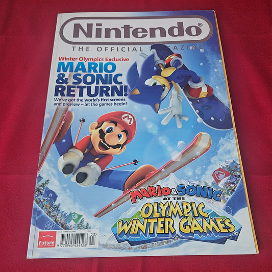 Nintendo Official Magazine March 2009 (1430) Mario Sonic Olympic Winter Games Wii DS