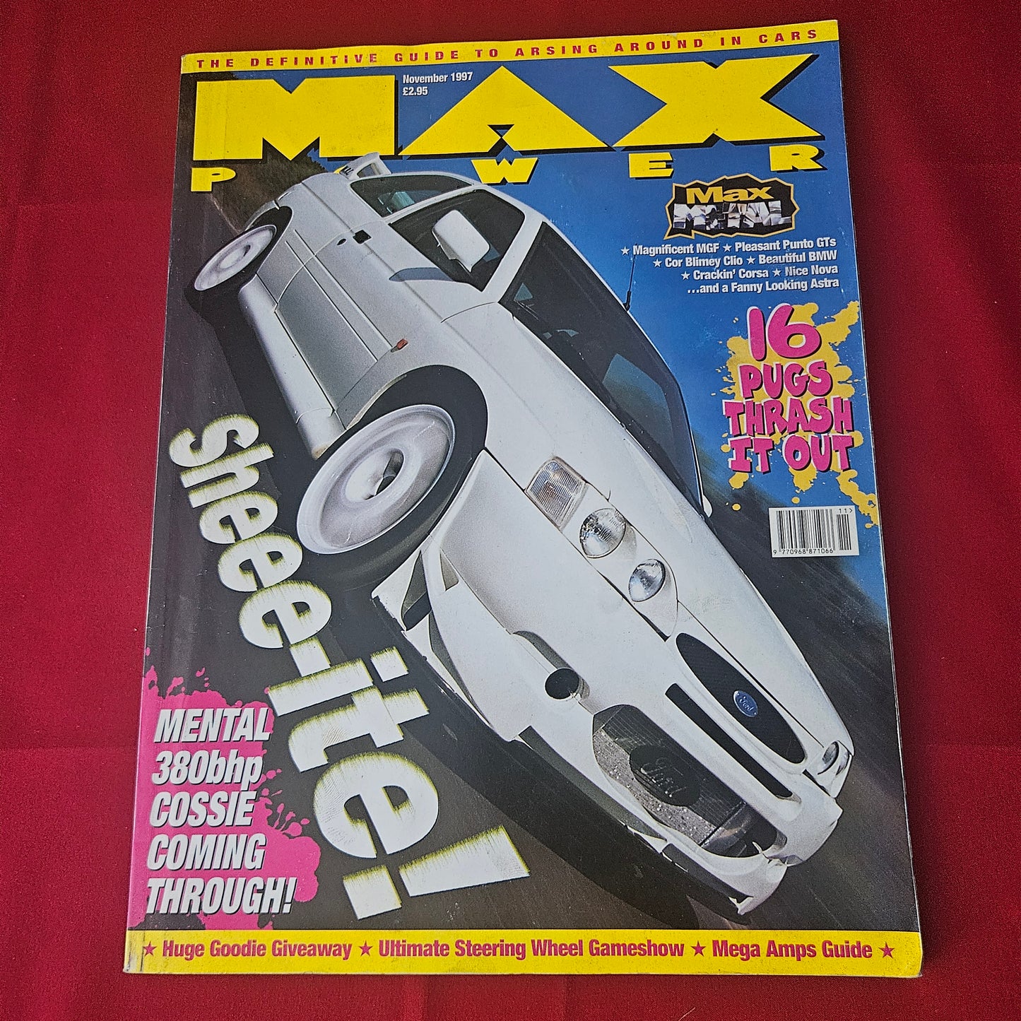 Max Power Magazine November 1997 (1431) Ford Escort Cosworth MG F BMW M3 Vauxhall Corsa Nova