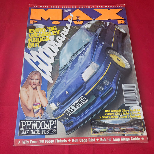 Max Power Magazine July 1996 (1431) Peugoet 306s Fordfest BMW 316