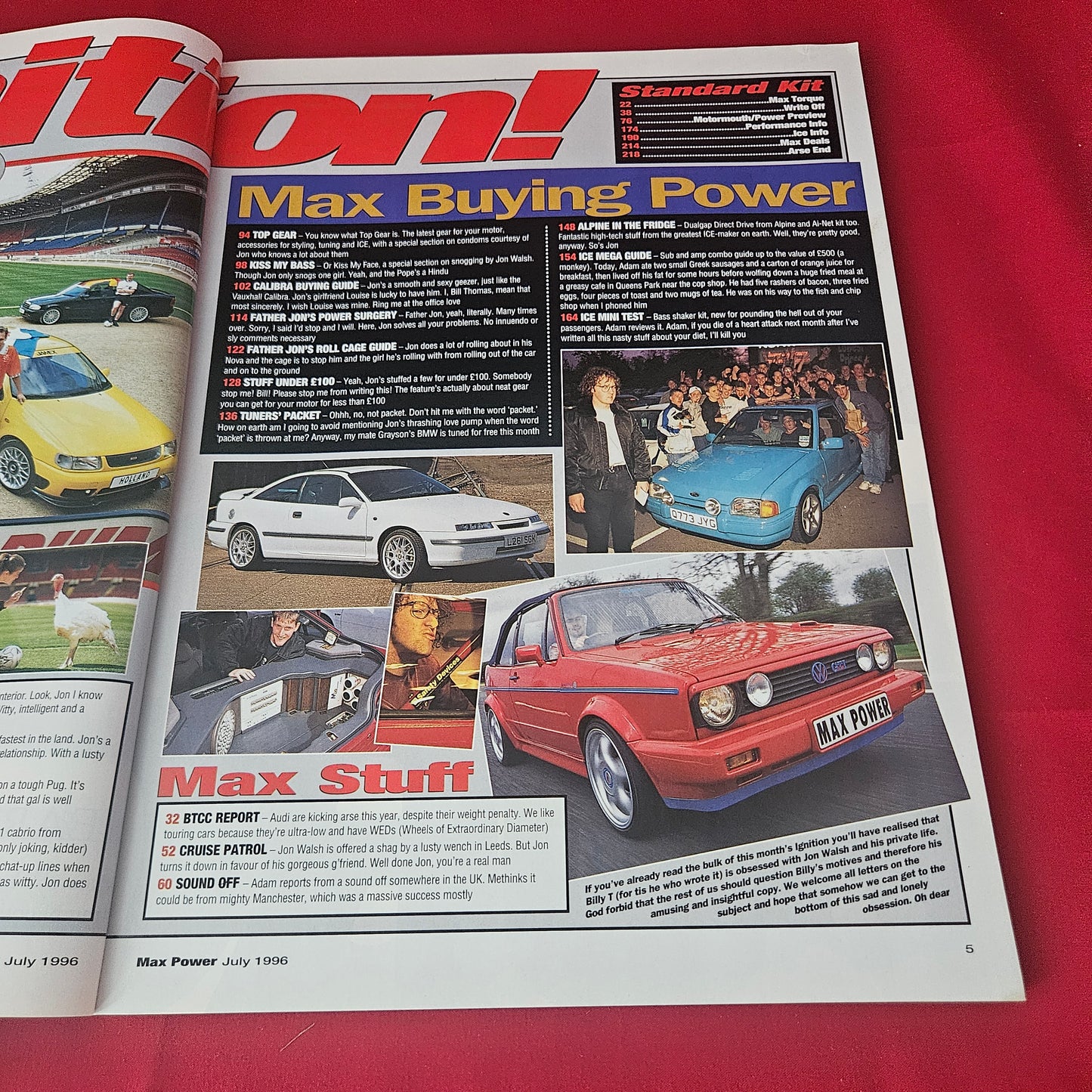 Max Power Magazine July 1996 (1431) Peugoet 306s Fordfest BMW 316