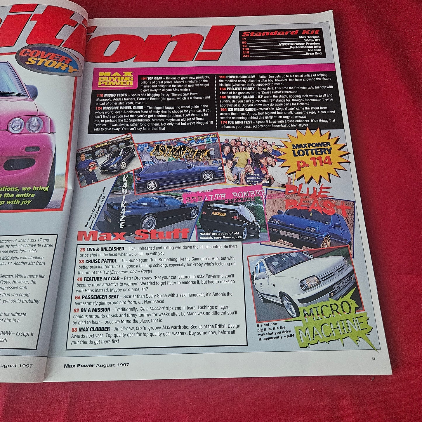Max Power Magazine August 1997 (1431) Project 2000 Fiesta RS Turbo VW Golf