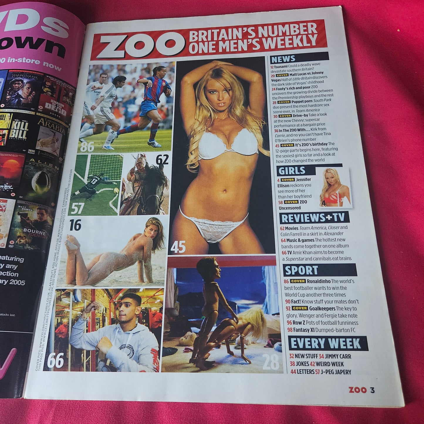 Zoo Magazine 14-20 January 2005 (1433) Jennifer Ellison Lucy Pinder Jodie Marsh Michelle Marsh