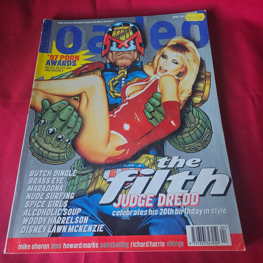 Loaded Magazine April 1997 (1435) POSTER Amber Smith Judge Dredd Woody Harrelson