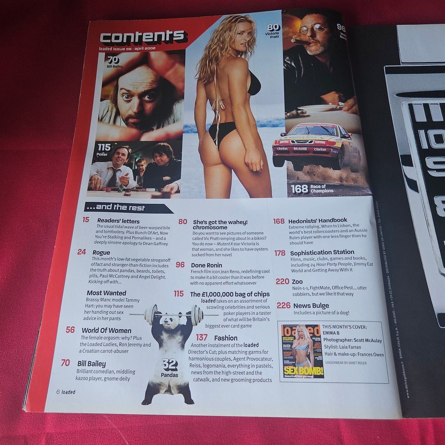 Loaded Magazine April 2002 Issue 96 (1435) Emma B Victoria Pratt Tammy Hart