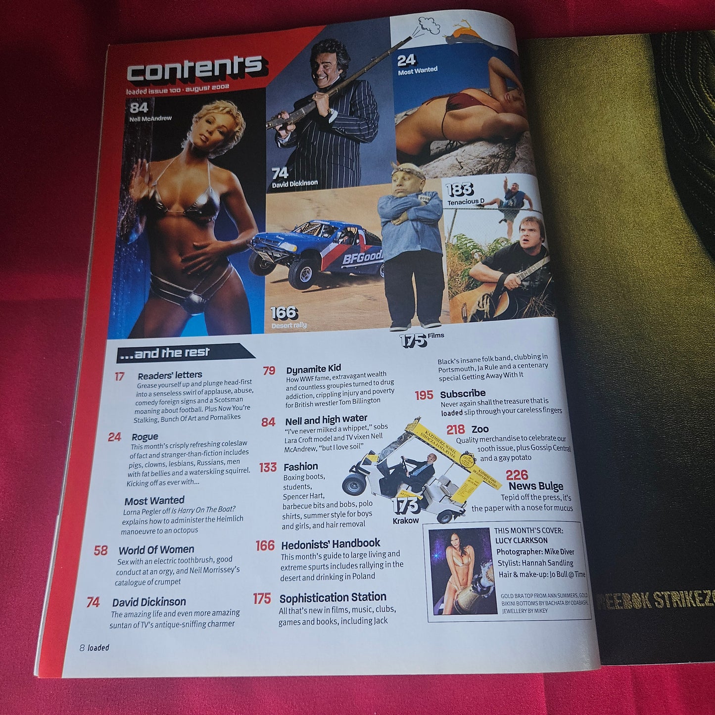 Loaded Magazine August 2002 Issue 100 (1435) Lucy Clarkson Nell McAndrew