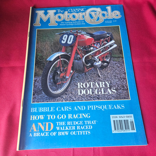 The Classic Motor Cycle Magazine June 1990 Rotary Douglas BMW Outfits SKU 1436