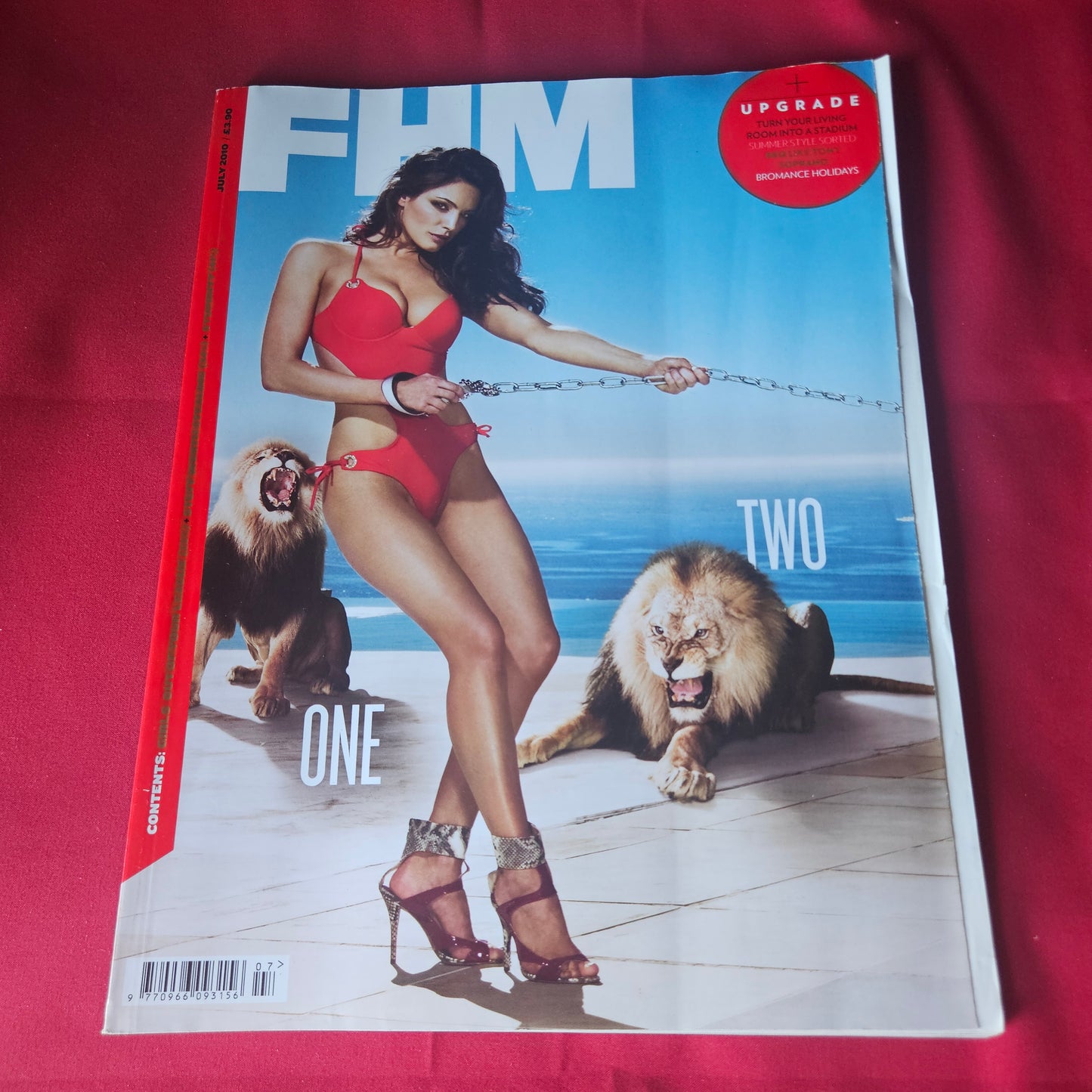 FHM Magazine July 2010 Kelly Brook Cover Model Photoshoot SKU 1437