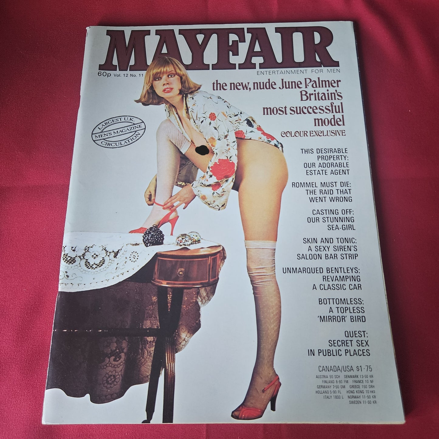 Mayfair Magazine November 1977 Vol 12 No 11 June Palmer Hilary Stephens (1439)