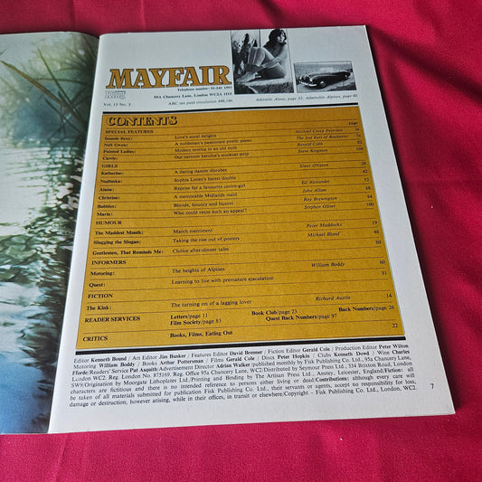 Mayfair Magazine Vol 13 No 3 Alana Ford Nadiuska Katherine Maria (1439)