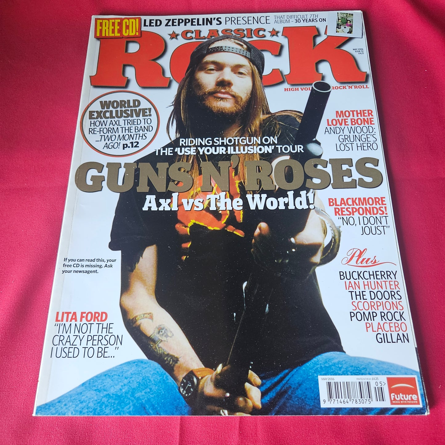 Classic Rock Magazine May 2006 Axl Rose Guns N’ Roses Led Zeppelin Lita Ford (1439)