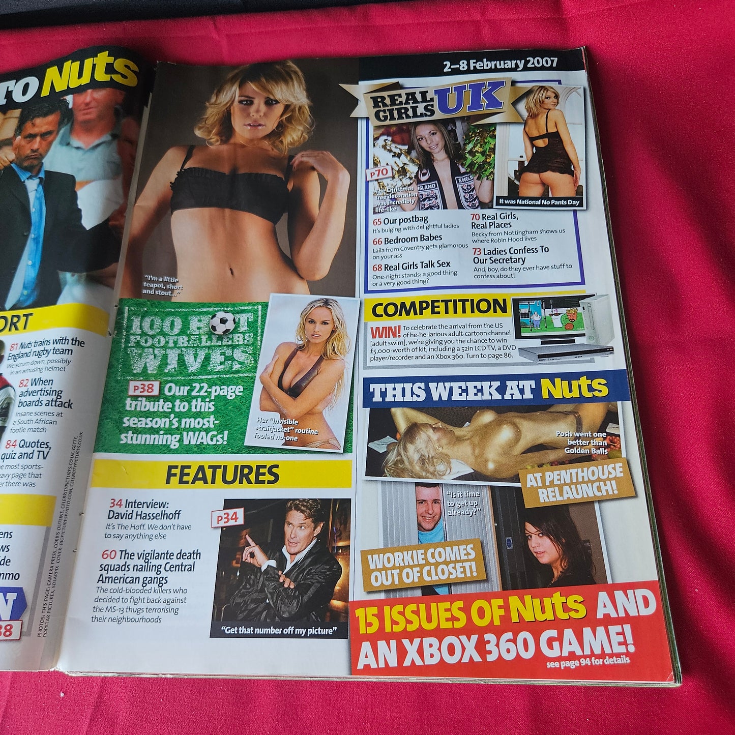 Nuts Magazine 2-8 February 2007 Cheryl Cole Adriana Karembeu WAGs (1439)