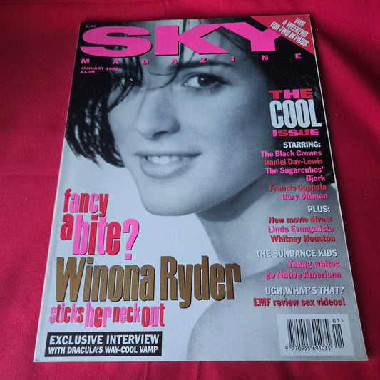 Sky Magazine 1/93 January 1993 Winona Ryder Bjork Daniel Day-Lewis (1443)