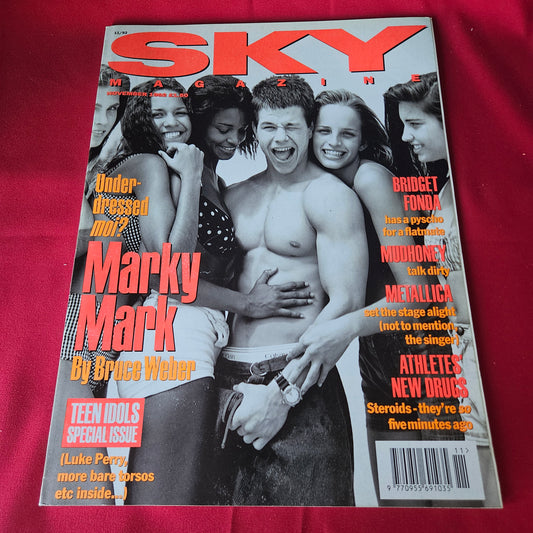 Sky Magazine November 1992 Marky Mark Bridget Fonda Luke Perry Metallica (1443)