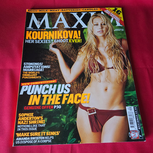 Maxim Magazine September 2004 Anna Kournikova Joanna Krupa Amanda Swisten (1444)