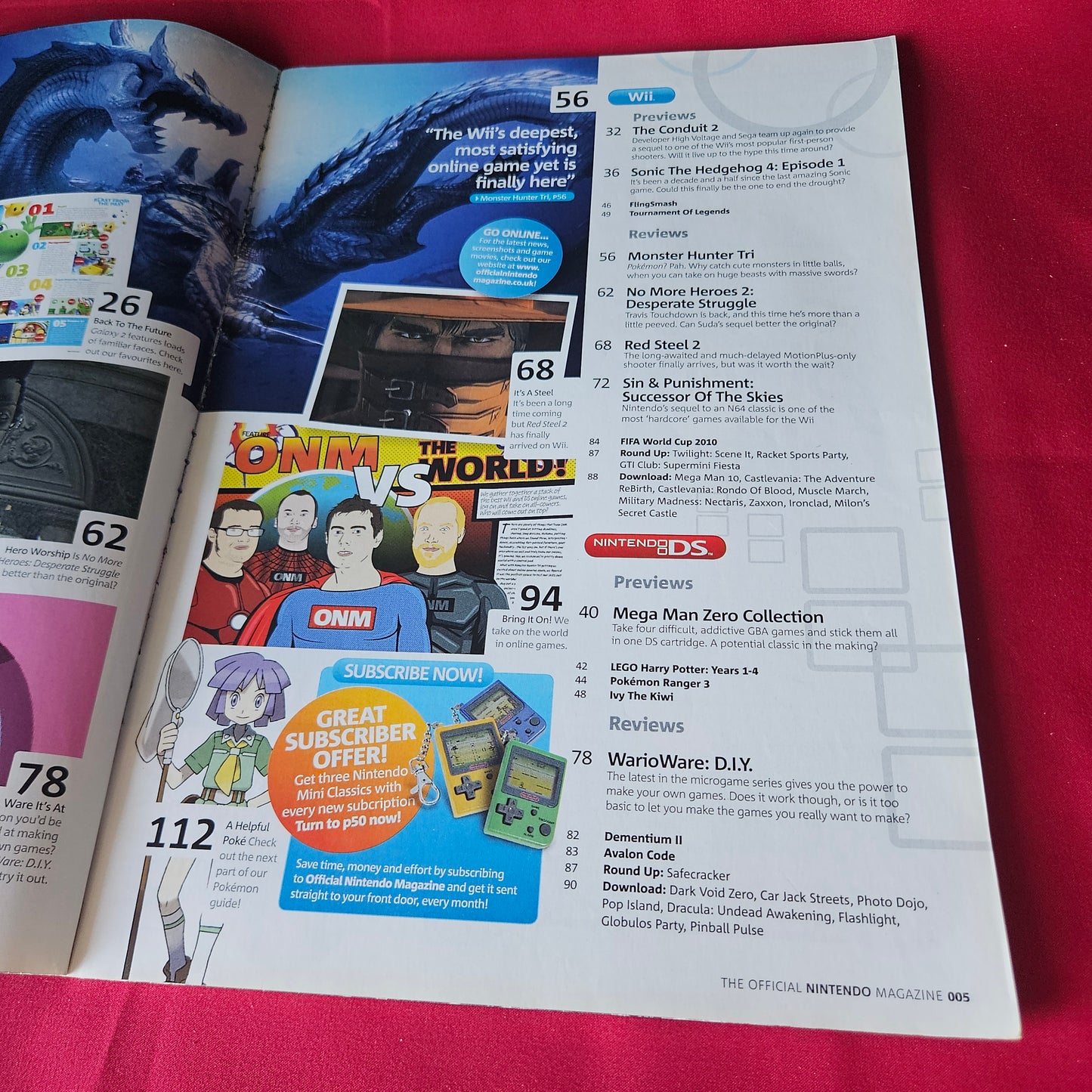 Official Nintendo Magazine May 2010 Monster Hunter Tri Mario Galaxy 2 (1445)