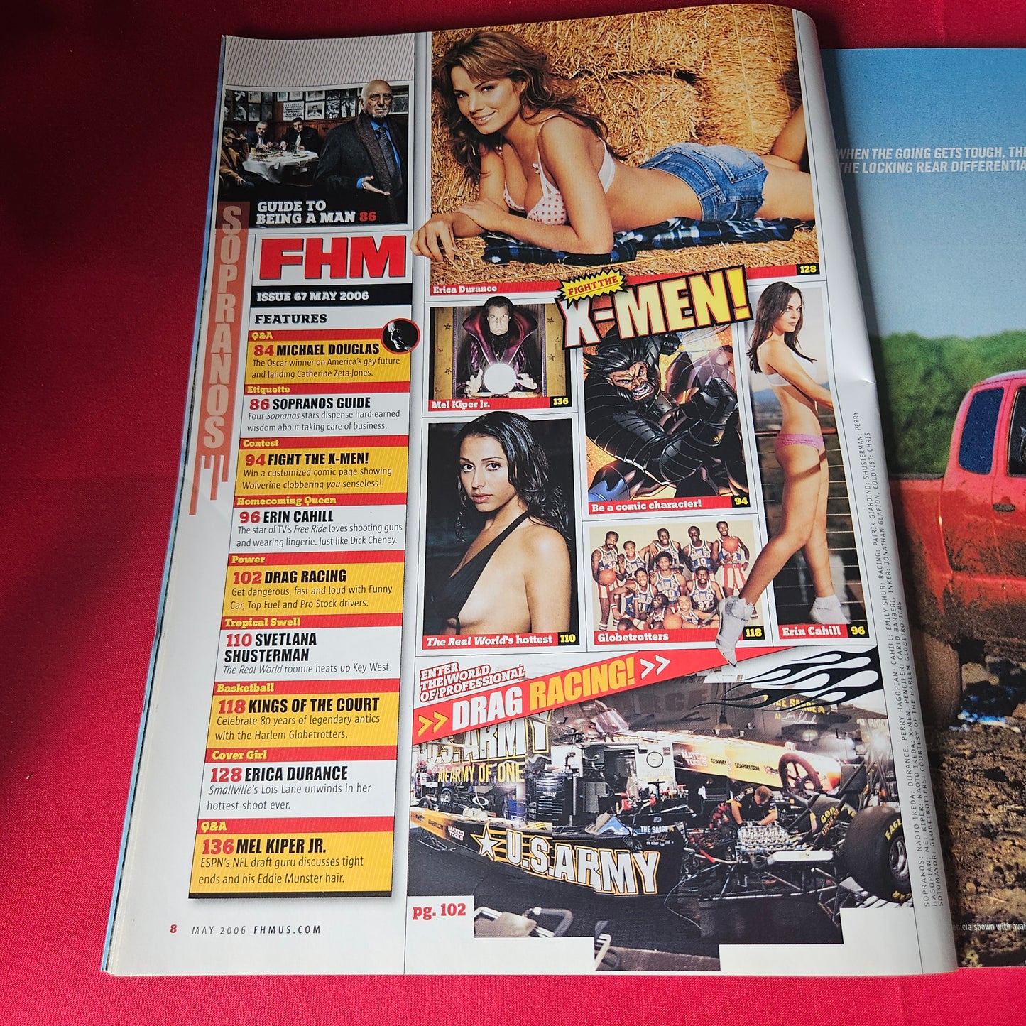 FHM Magazine May 2006 Erica Durance Erin Cahill Michael Douglas NASCAR (1450)