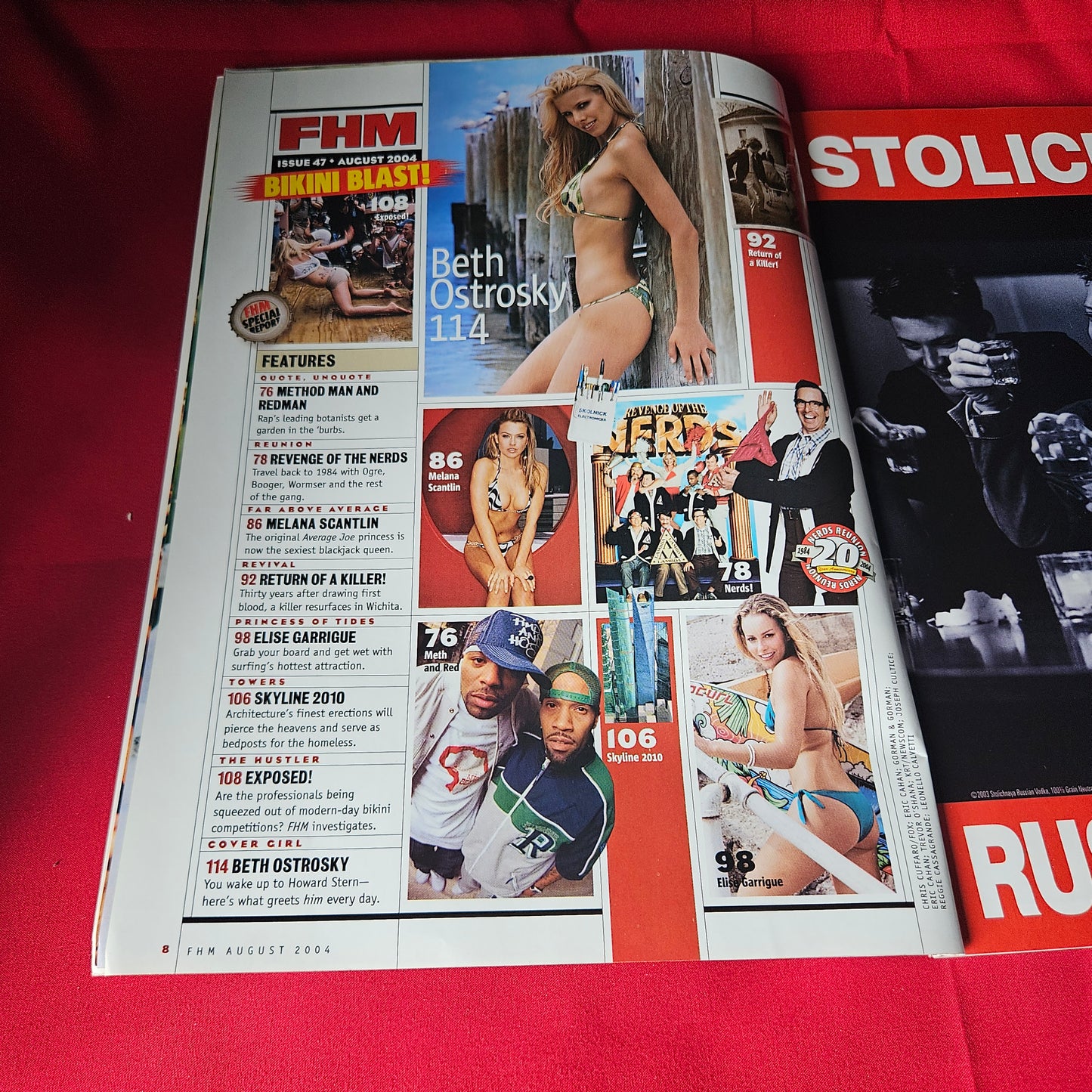 FHM Magazine August 2004 Beth Ostrosky Melania Scantlin Method Man Redman (1451)