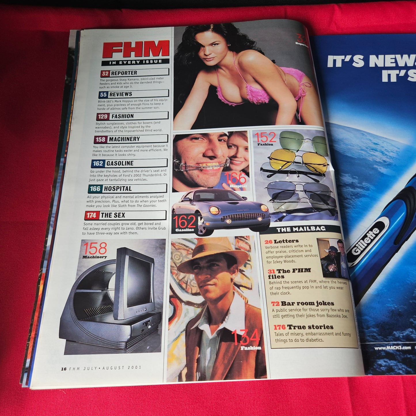 FHM Magazine US July August 2001 Brooke Burke Johnny Knoxville Sci-Fi Girls Foldout (1451)