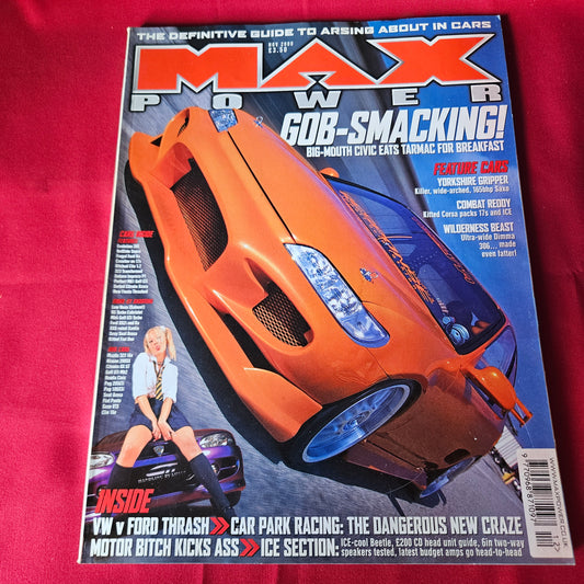 Max Power Magazine November 2000 RARE Honda Civic Peugeot 306 Saxo VTS SKU 1455