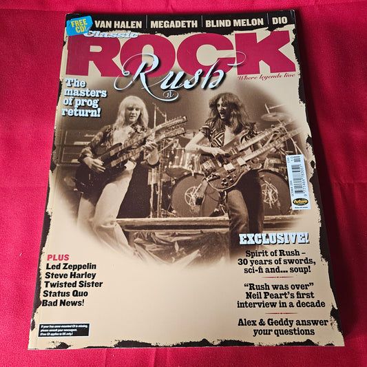 Classic Rock Magazine October 2004 Rush Neil Peart Geddy Lee Alex Lifeson 1456