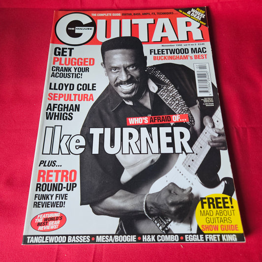 The Guitar Magazine November 1998 Ike Turner Fleetwood Mac Sepultura Afghan Whigs SKU 1457