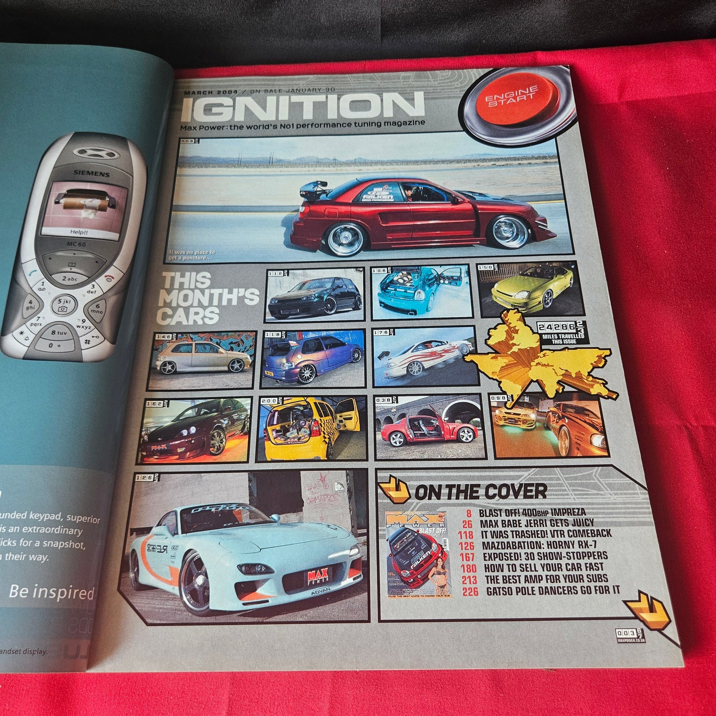 Max Power Magazine March 2004 Subaru Impreza Mazda RX-7 Honda Integra SKU 1459