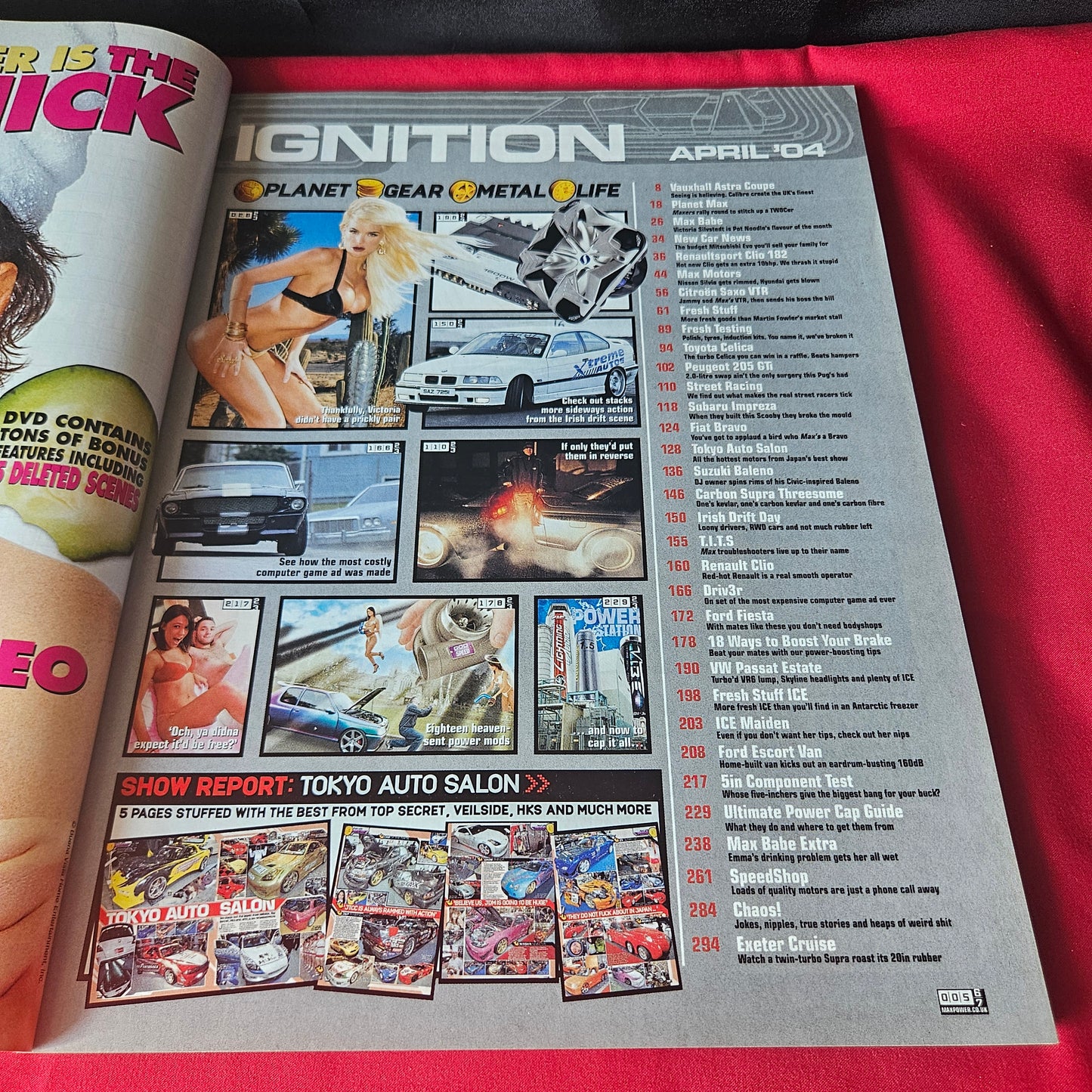 Max Power Magazine April 2004 Vauxhall Astra Toyota Supra Victoria Silvstedt 1459