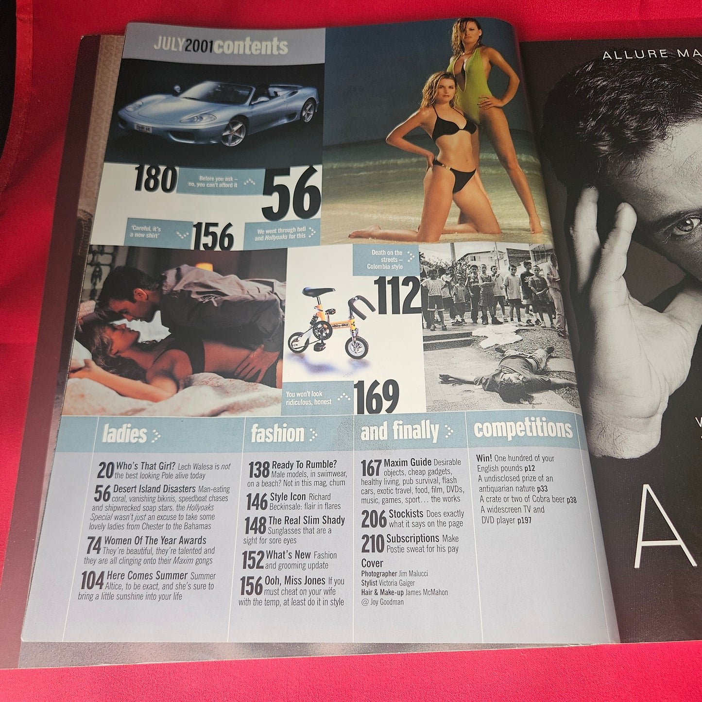 Maxim Magazine July 2001 Rare Mandy Hollaway Cover Bill Wyman (1461