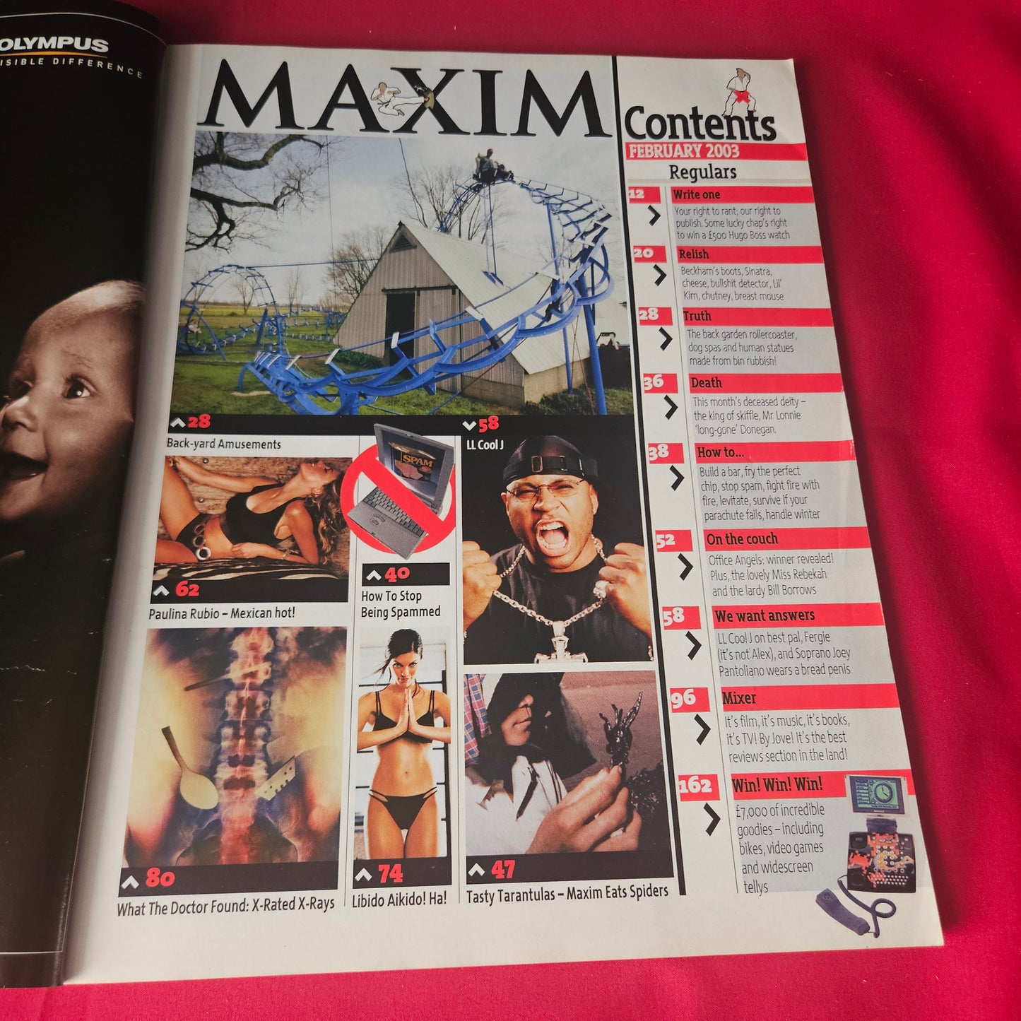 Maxim Magazine February 2003 Rare Christina Aguilera Paulina Rubio LL Cool J (1461)