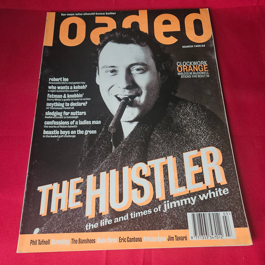 Loaded Magazine March 1995 Jimmy White Malcolm McDowell Rosie Perez Barry White SKU 1462