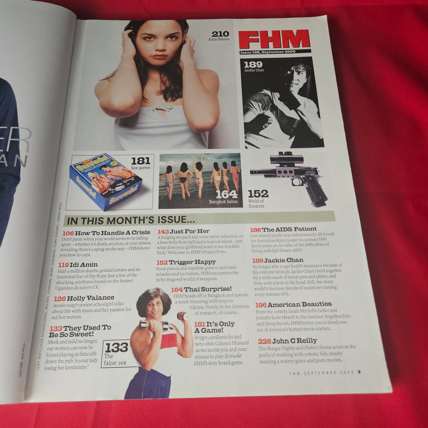 FHM Magazine September 2000 Sarah Michelle Gellar Katie Holmes Jackie Chan 1463