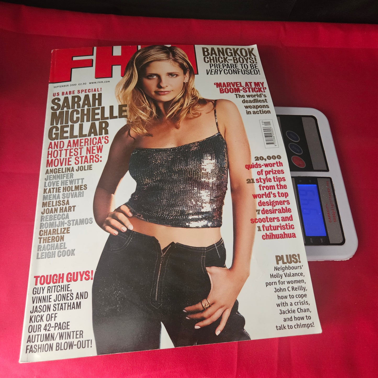 FHM Magazine September 2000 Sarah Michelle Gellar Katie Holmes Jackie Chan 1463