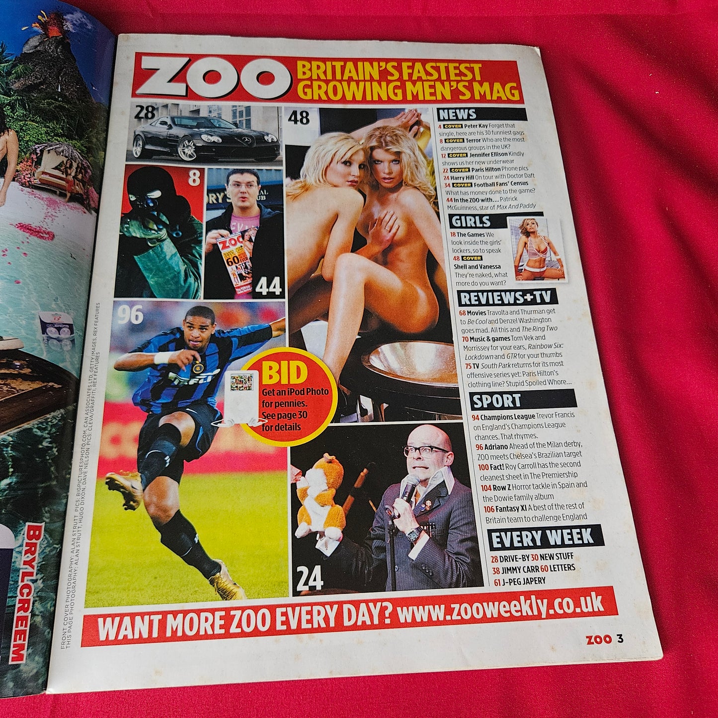Zoo Magazine 1-7 April 2005 Shell Vanessa Jennifer Paris Hilton Issue 60 (1464)
