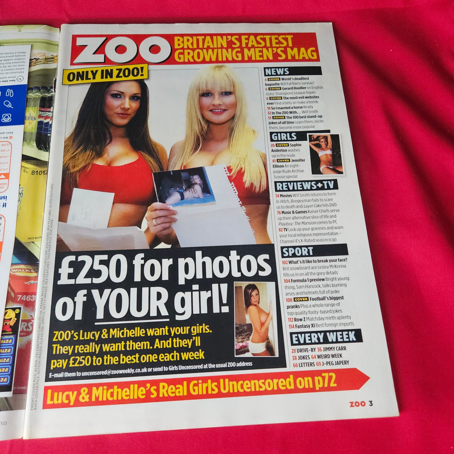 Zoo Magazine 4-10 March 2005 Jennifer Ellison Abi Titmuss SKU 1464