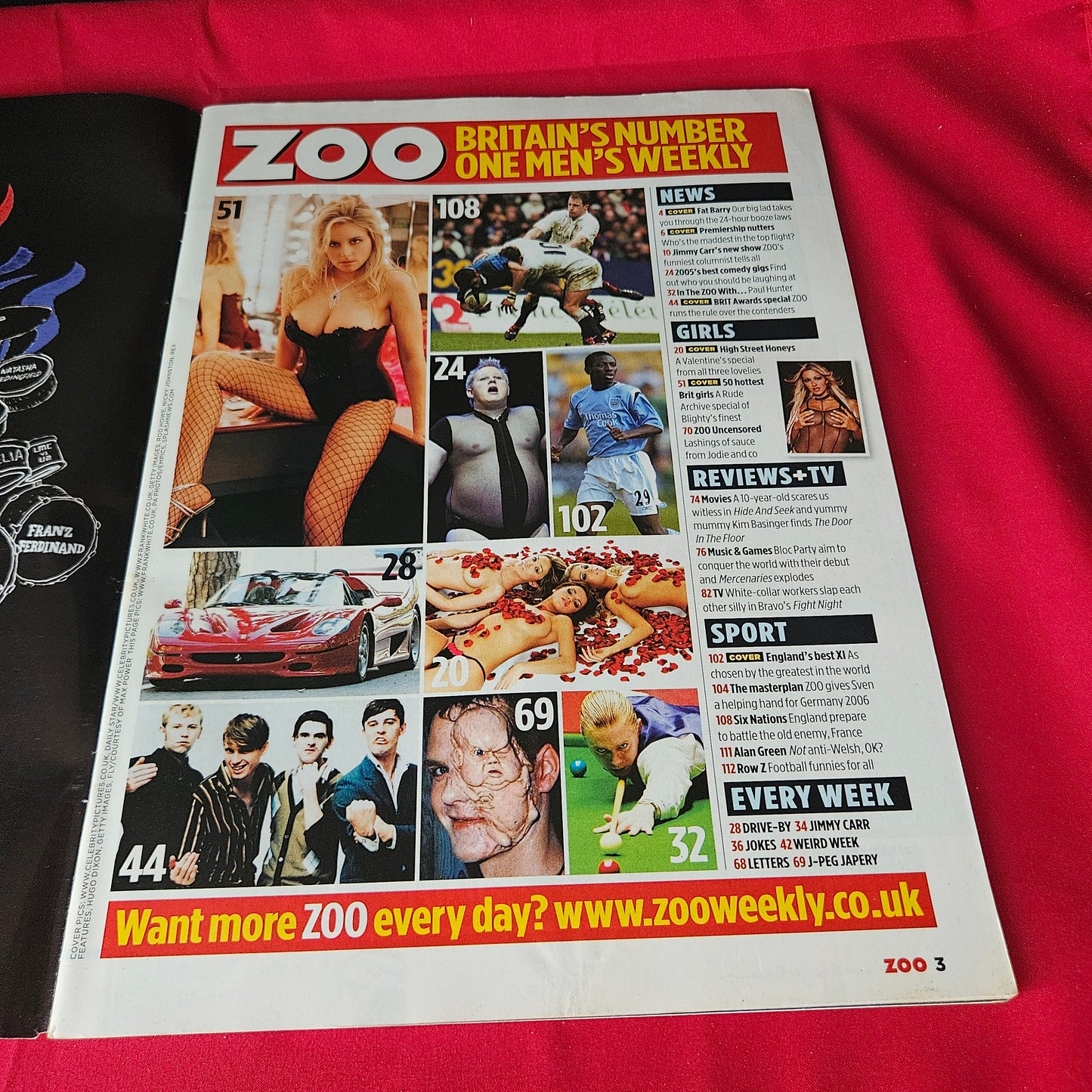 Zoo Magazine 11-17 February 2005 Jennifer Ellison Sophie Anderton Issue 53 SKU 1464