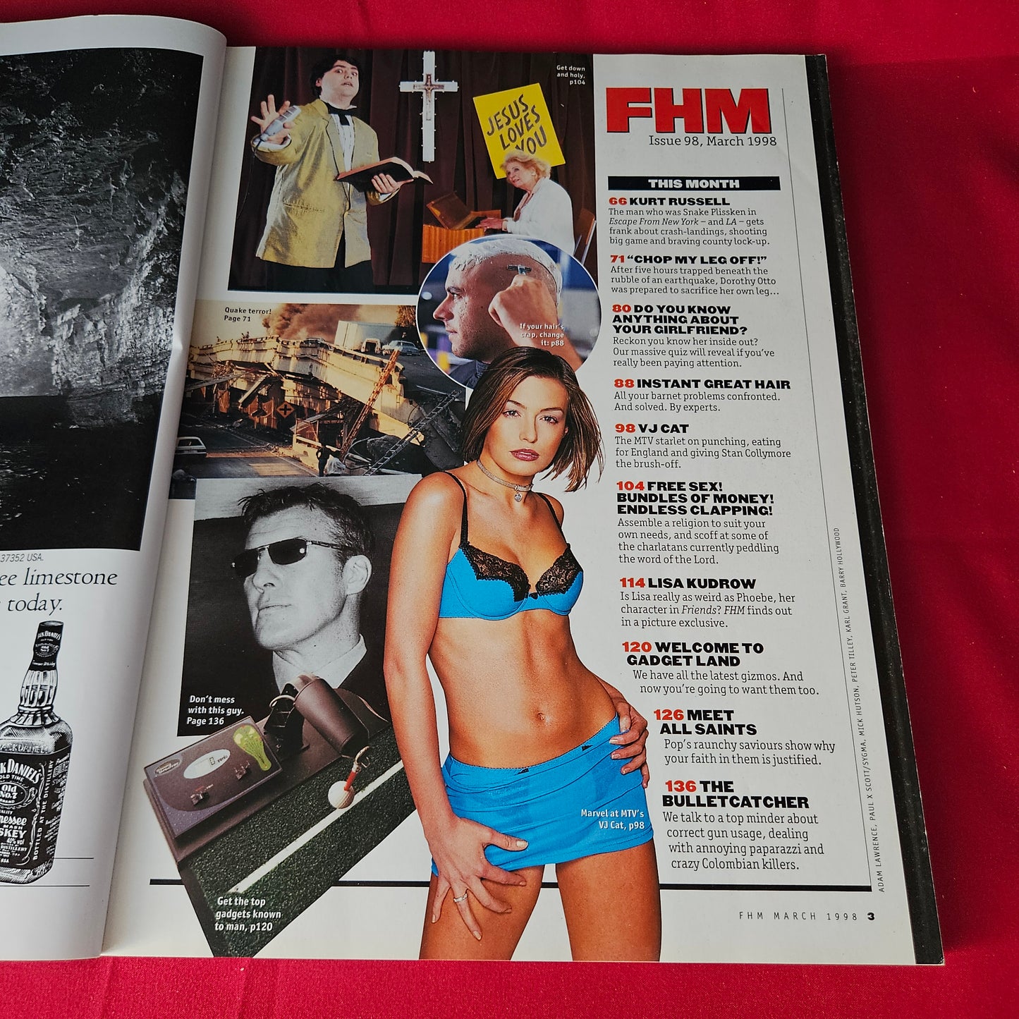 FHM Magazine March 1998 All Saints Fold-Out Cover Issue 98 SKU 1465