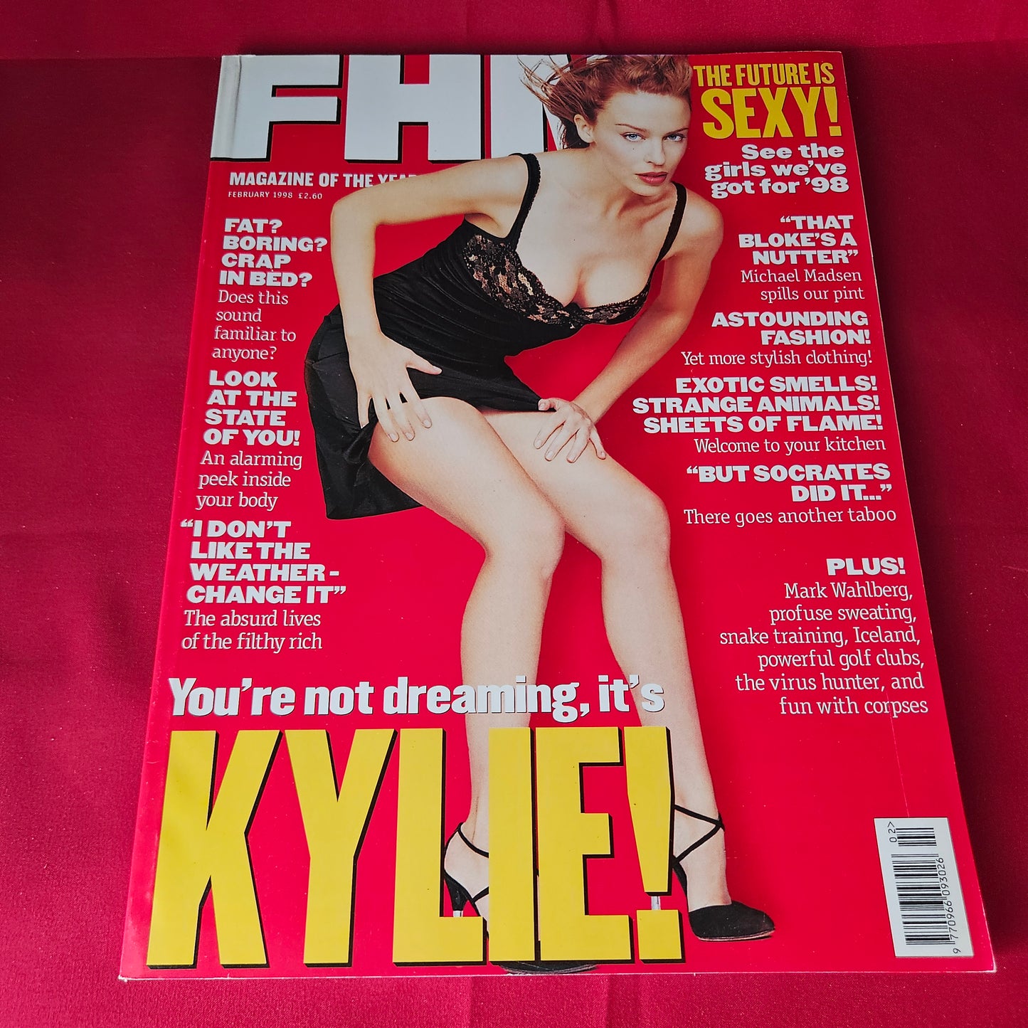 FHM Magazine February 1998 Kylie Minogue Model Feature SKU 1465