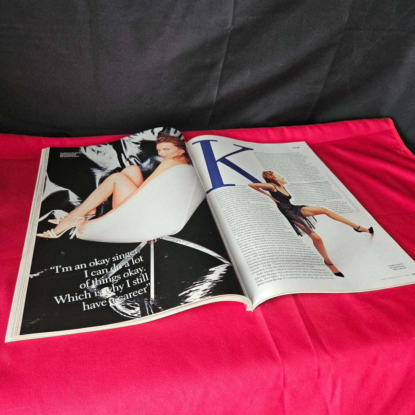 FHM Magazine February 1998 Kylie Minogue Model Feature SKU 1465