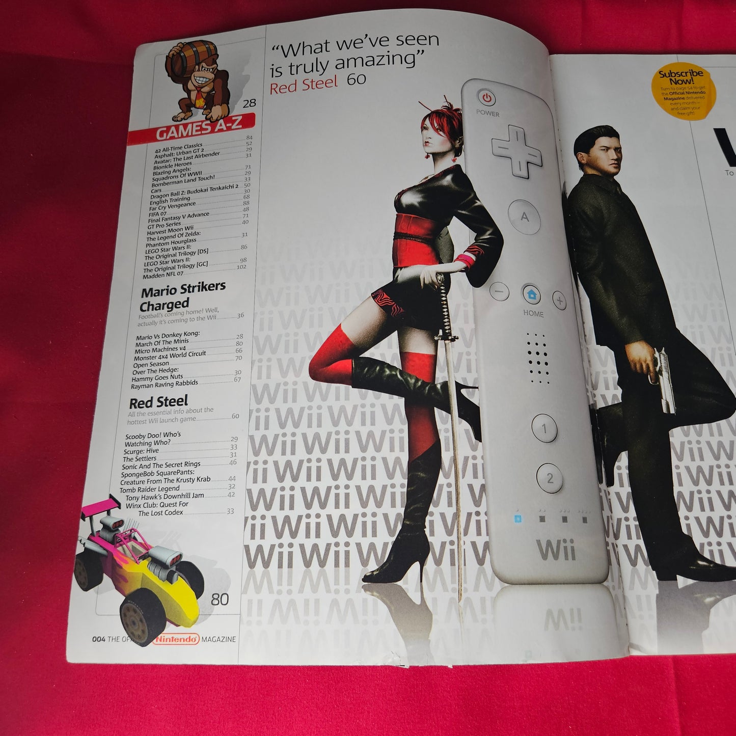 Nintendo Official Magazine November 2006 Red Steel Wii Mario Strikers SKU 1467