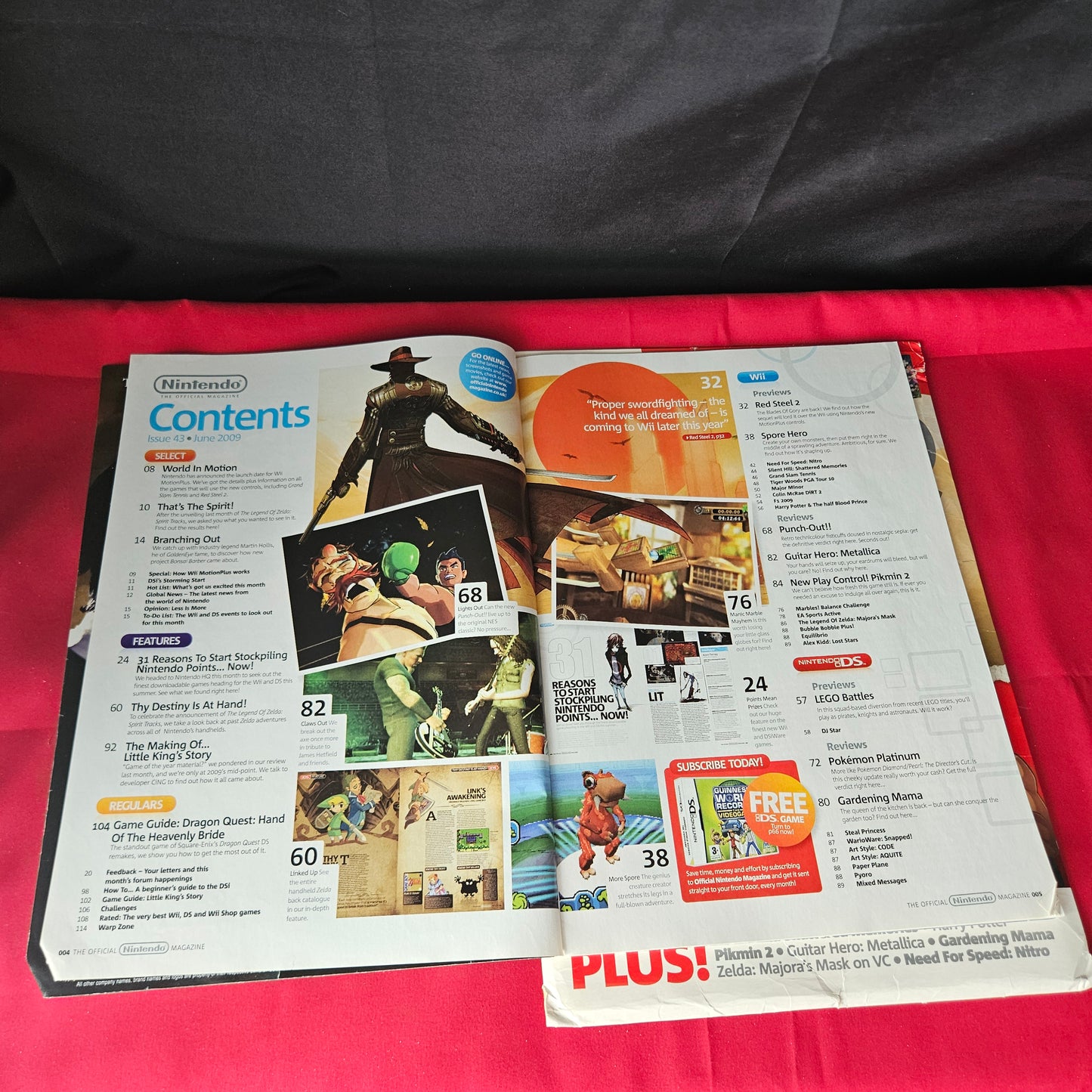 Official Nintendo Magazine June 2009 Red Steel 2 Pokemon Platinum Punch-Out Wii SKU 1467