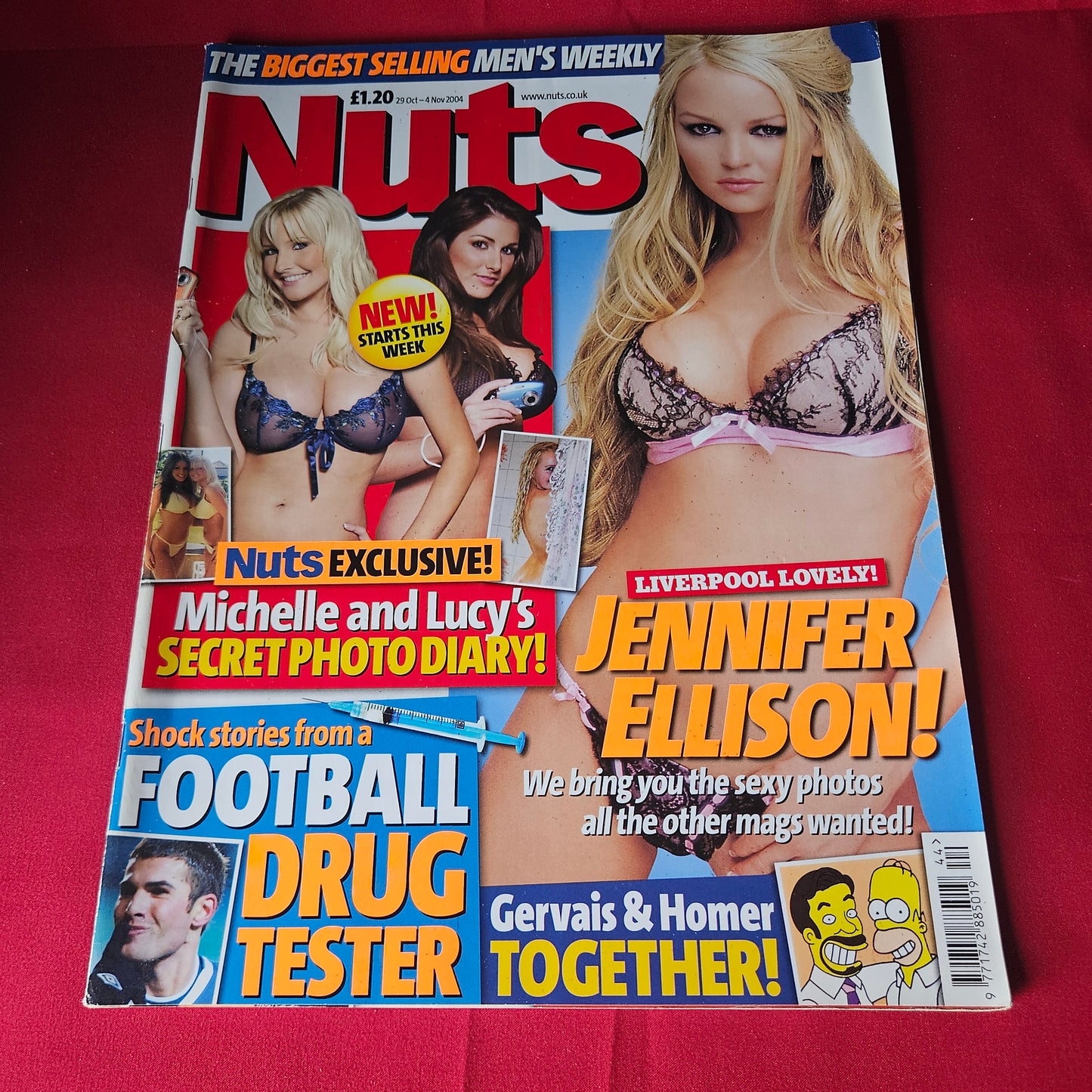 Nuts Magazine 29 October-4 November 2004 Jennifer Ellison Lucy Pinder Michelle Marsh SKU 1468