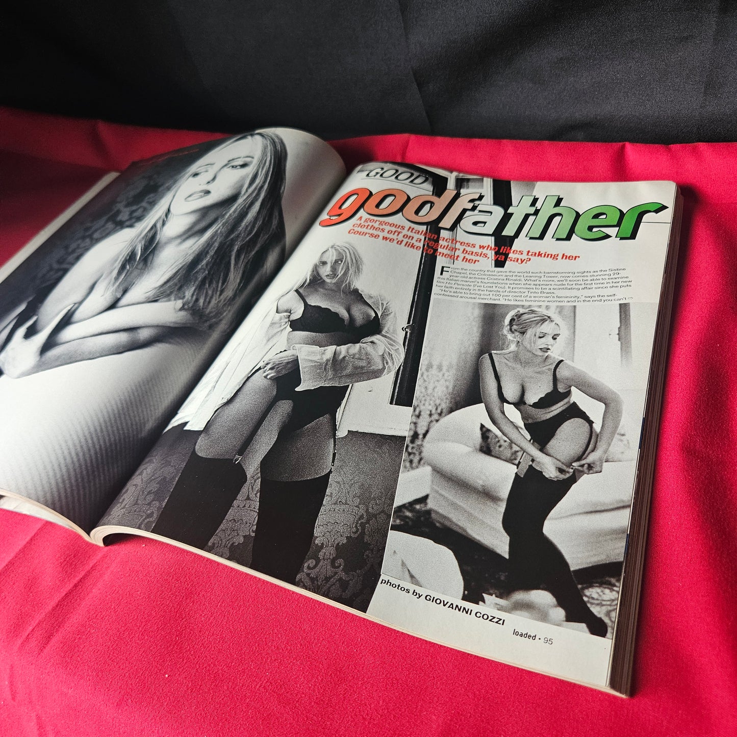 Loaded Magazine January 1996 Joanne Guest Cristina Rinaldi SKU 1470