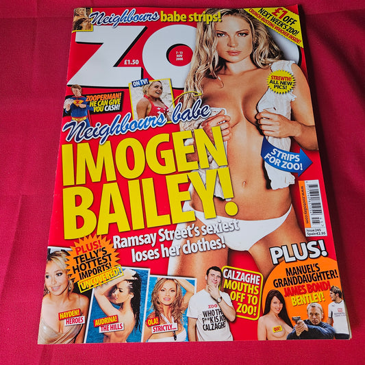 ZOO Magazine 7-13 November 2008 Imogen Bailey Roxanne McKee SKU 1471
