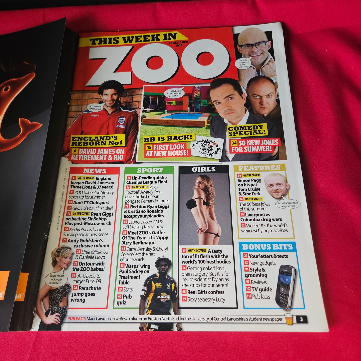 Zoo Magazine 30 May-5 June 2008 Rihanna Gisele Bundchen Simon Pegg SKU 1473