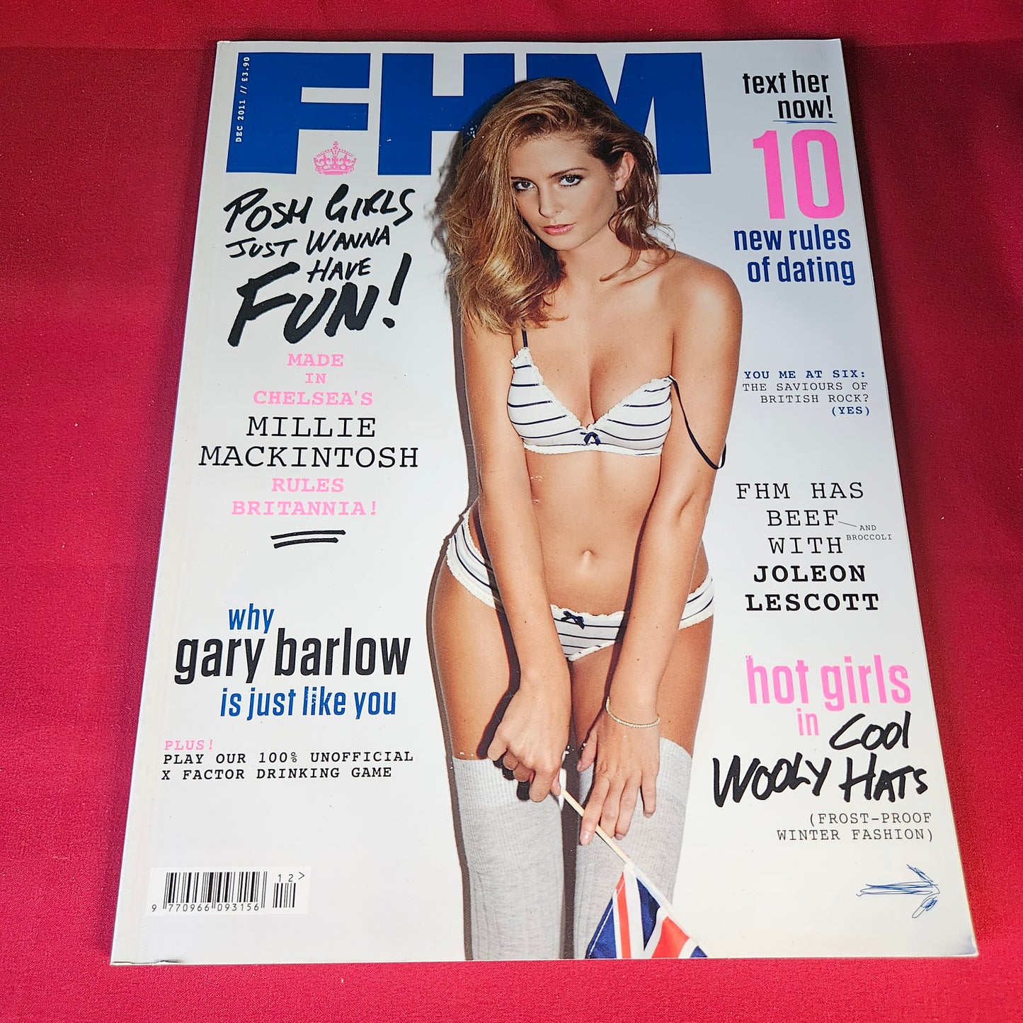 FHM Magazine December 2011 Millie Mackintosh Gary Barlow Christina Perri SKU 1474