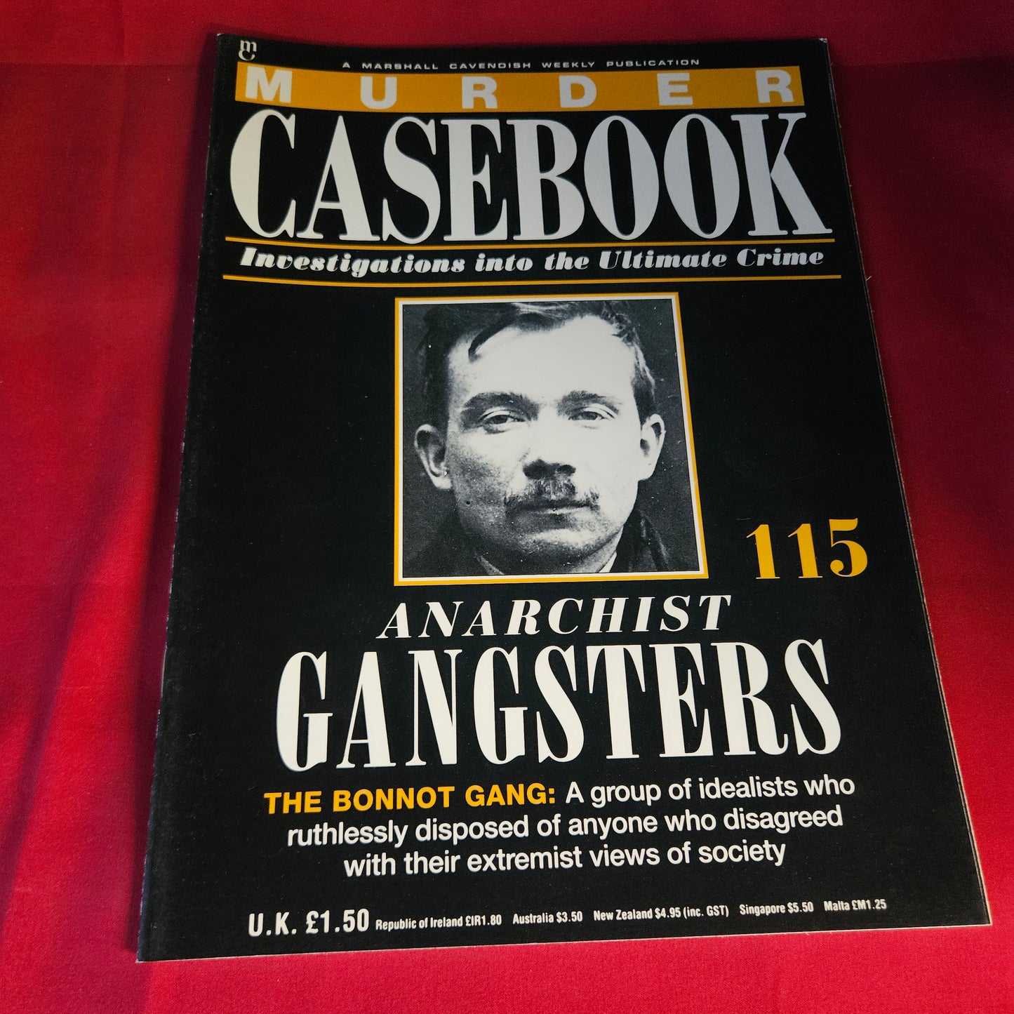 Murder Casebook Magazine Issue 115 Anarchist Gangsters Bonnot Gang 1991 SKU 1478