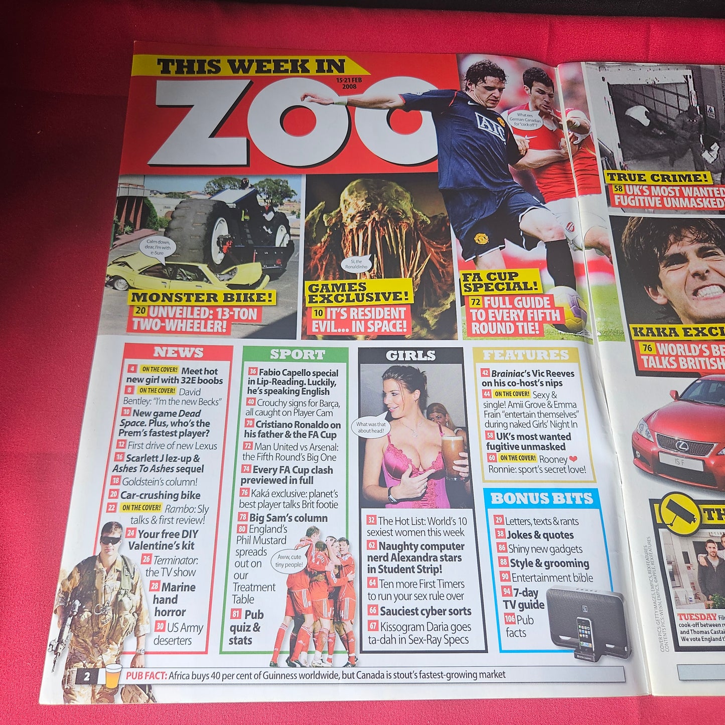 Zoo Magazine 15-21 February 2008 Emma Frain Amii Grove Sammie Pennington SKU 1481