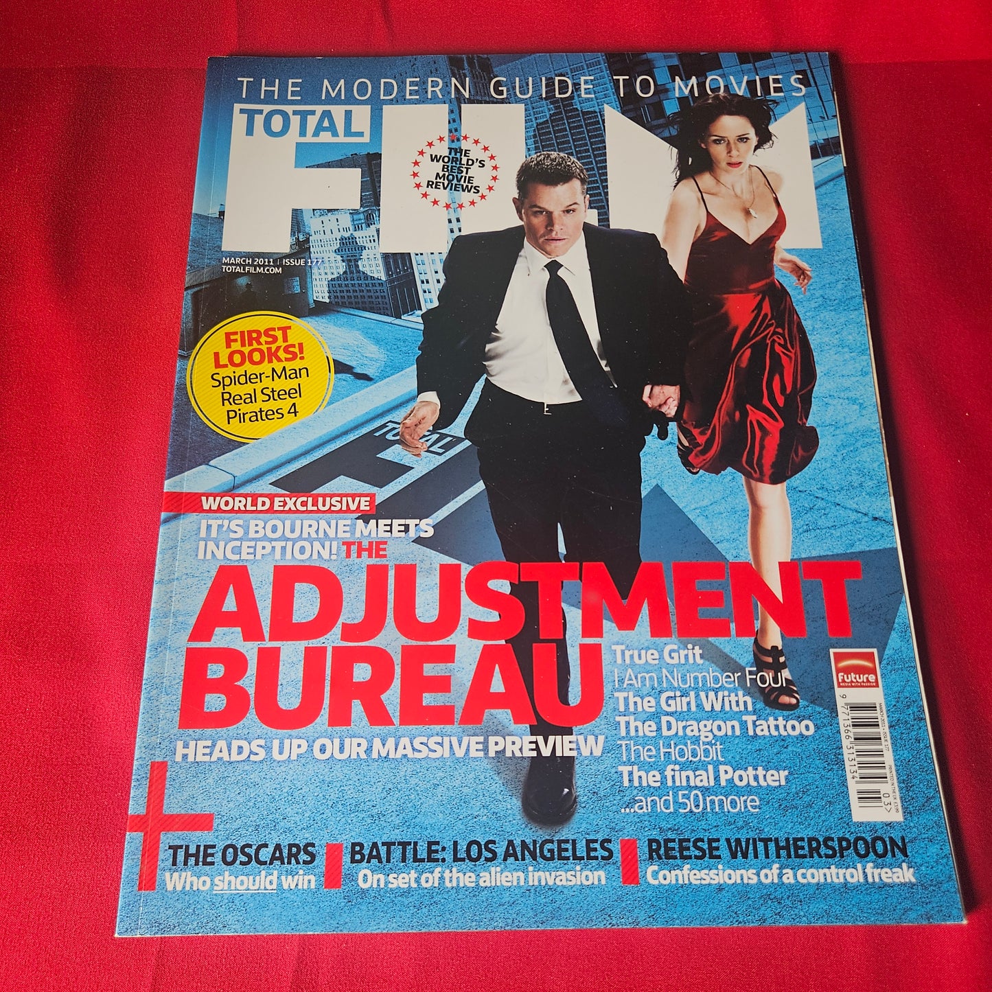 Total Film Magazine March 2011 Issue 177 The Adjustment Bureau Matt Damon Emily Blunt SKU 1482